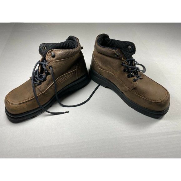 Red Wing Steel Toe Boots - Oil/Slip Resistant Soles - Brown - Size 6D main image 6
